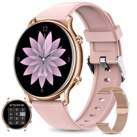 Ультра тонкий смарт-годинник Smart Watch DT88 Pro Ultra для жінок два ремінці золото (130000079)