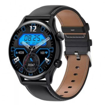 Смарт-годинник Smart Watch НК8 Рro AMOLED дисплей два ремінці силіконовий та шкіряний чорний (130000026) Смарт-годинник Smart Watch НК8 Рro AMOLED дисплей два ремінці силіконовий та шкіряний чорний (130000026)