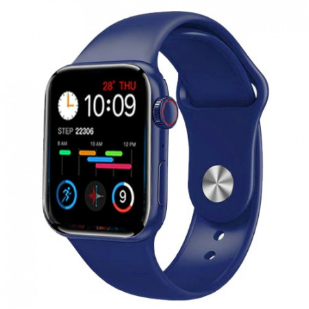 Смарт-годинник Smart Watch M16 mini 38mm Aluminium синій (130000073)