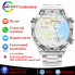 Розумний смарт-годинник Smart Watch DT3 Mate Ultra GPS компас функція Always on display два ремінці срібло (130000083)