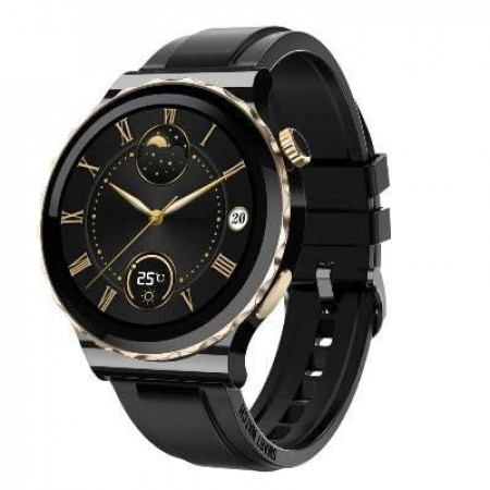Розумний смарт-годинник Smart Watch GT3 Pro AMOLED дисплей два ремінці силіконовий і металевий чорний (130000036)