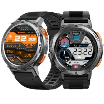 Умные смарт-часы Smart Watch Tank T2 -  спортивний противоударные водонепроницаемые серебро два ремешка (130000082)