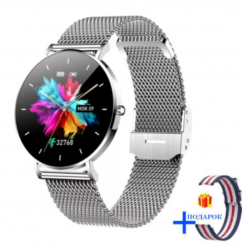 Ультра тонкий смарт-годинник Smart Watch T8 AMOLED дисплей срібло (130000050) Ультра тонкий смарт-годинник Smart Watch T8 AMOLED дисплей срібло (130000050)