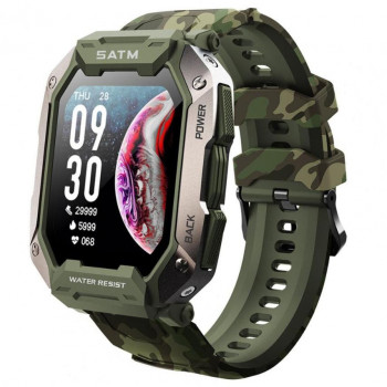 Тактичний смарт-годинник Smart Watch Tank C20 колір зелений камуфляж (130000035) Тактичний смарт-годинник Smart Watch Tank C20 колір зелений камуфляж (130000035)
