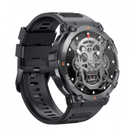 Тактичний спортивний смарт-годинник Smart Watch VIBE 7 водонепроникні чорний (130000013)